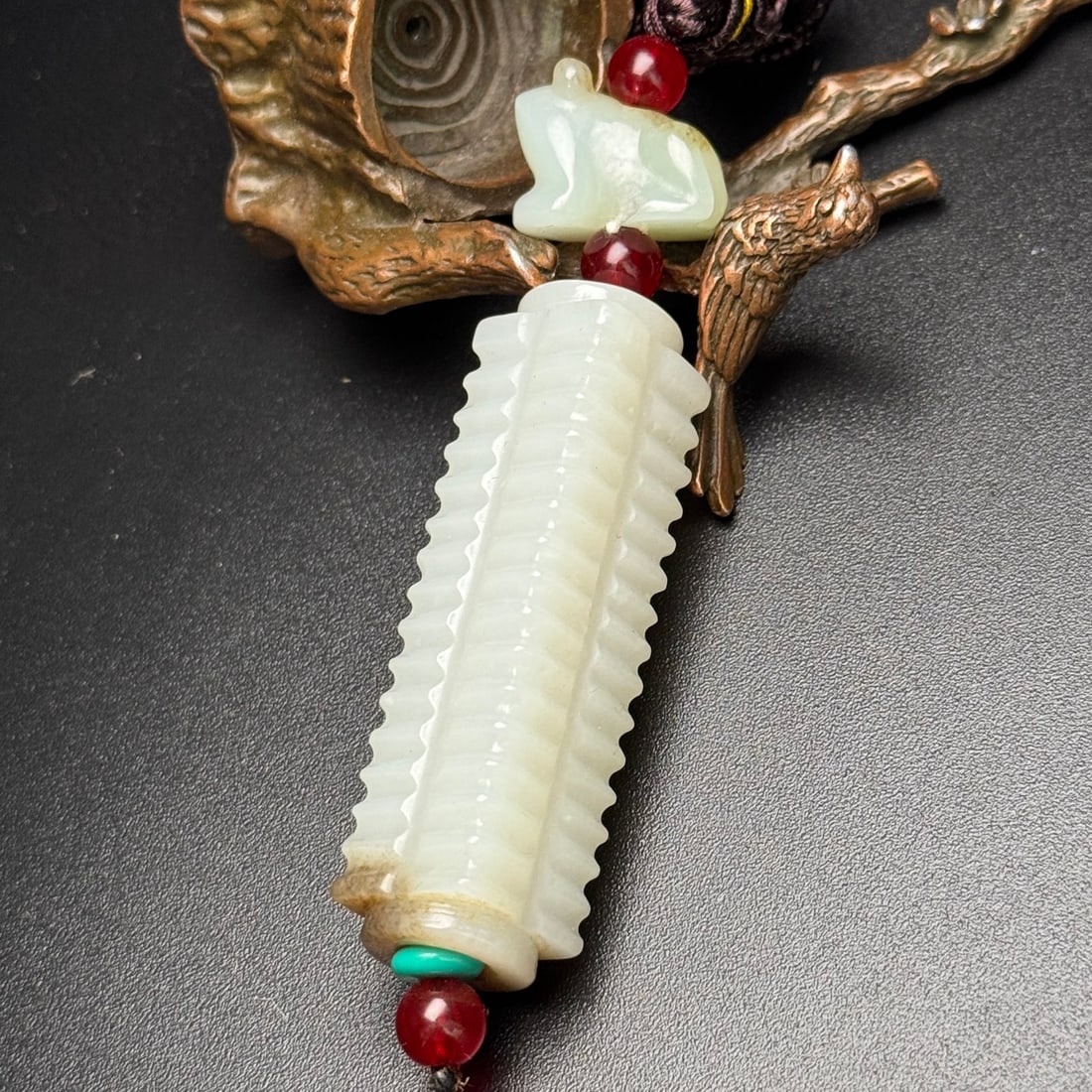 Hetian Jade Pendant - Cong - 2