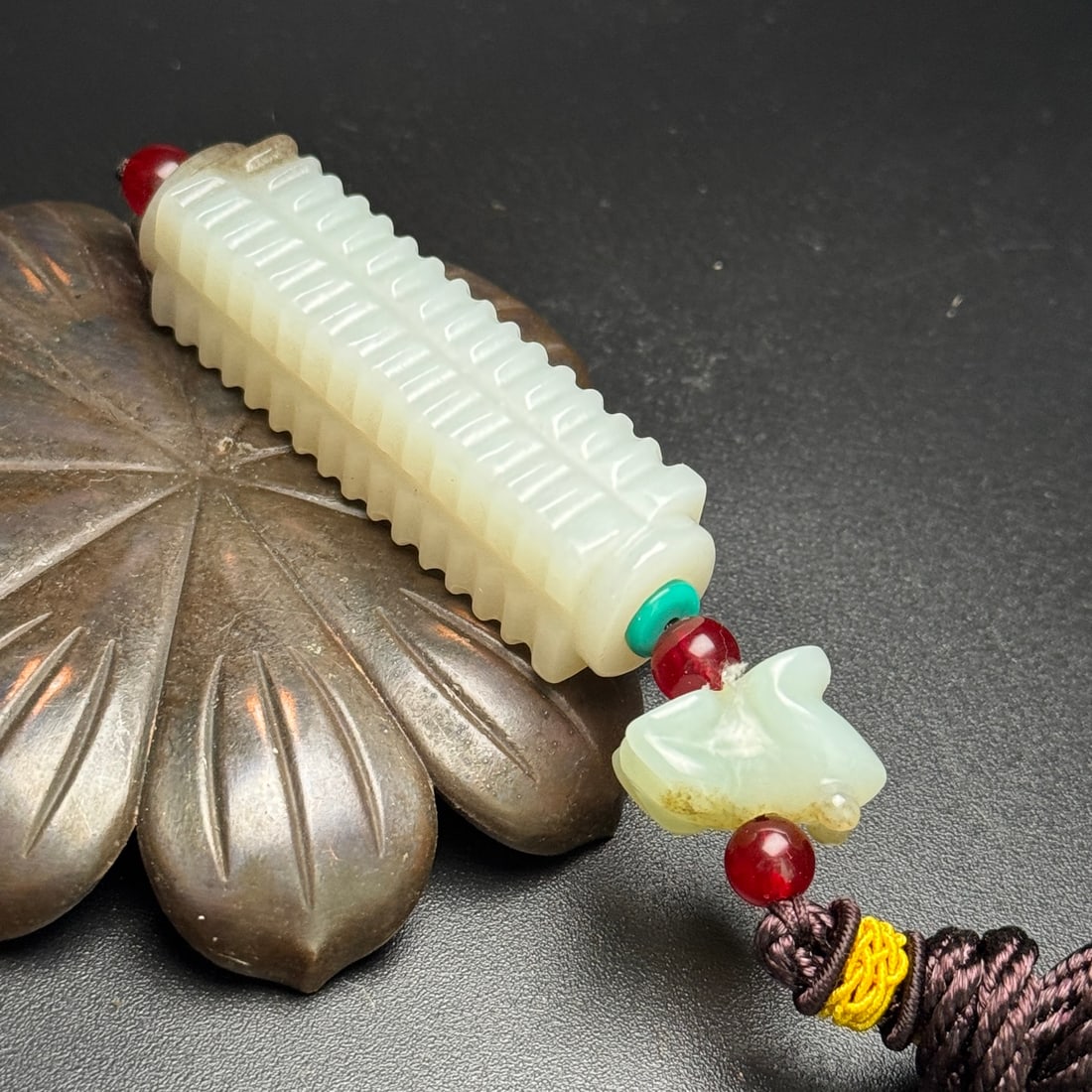 Hetian Jade Pendant - Cong - 4