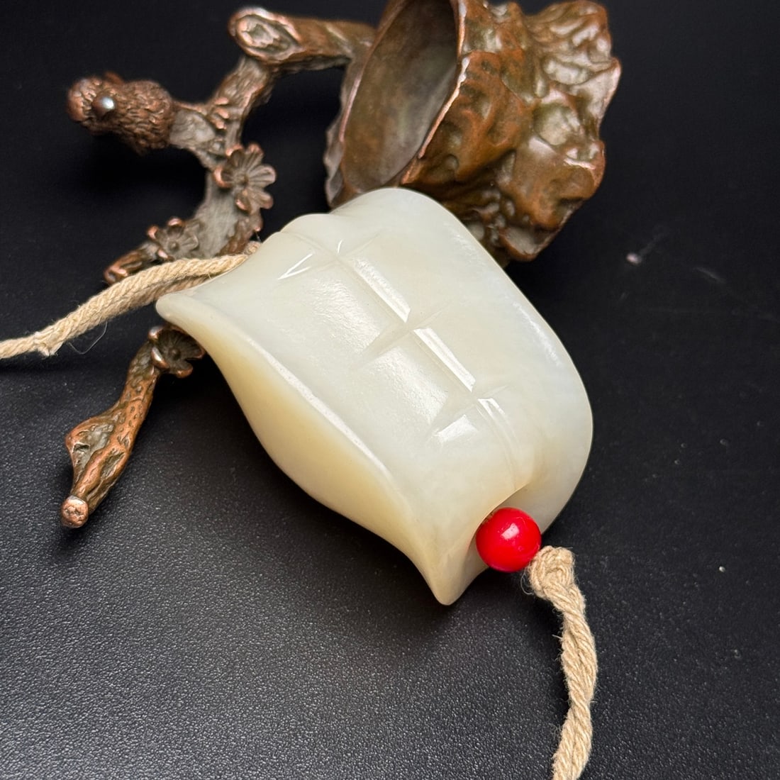 Hetian Jade Pendant - Turtle Shell - 7