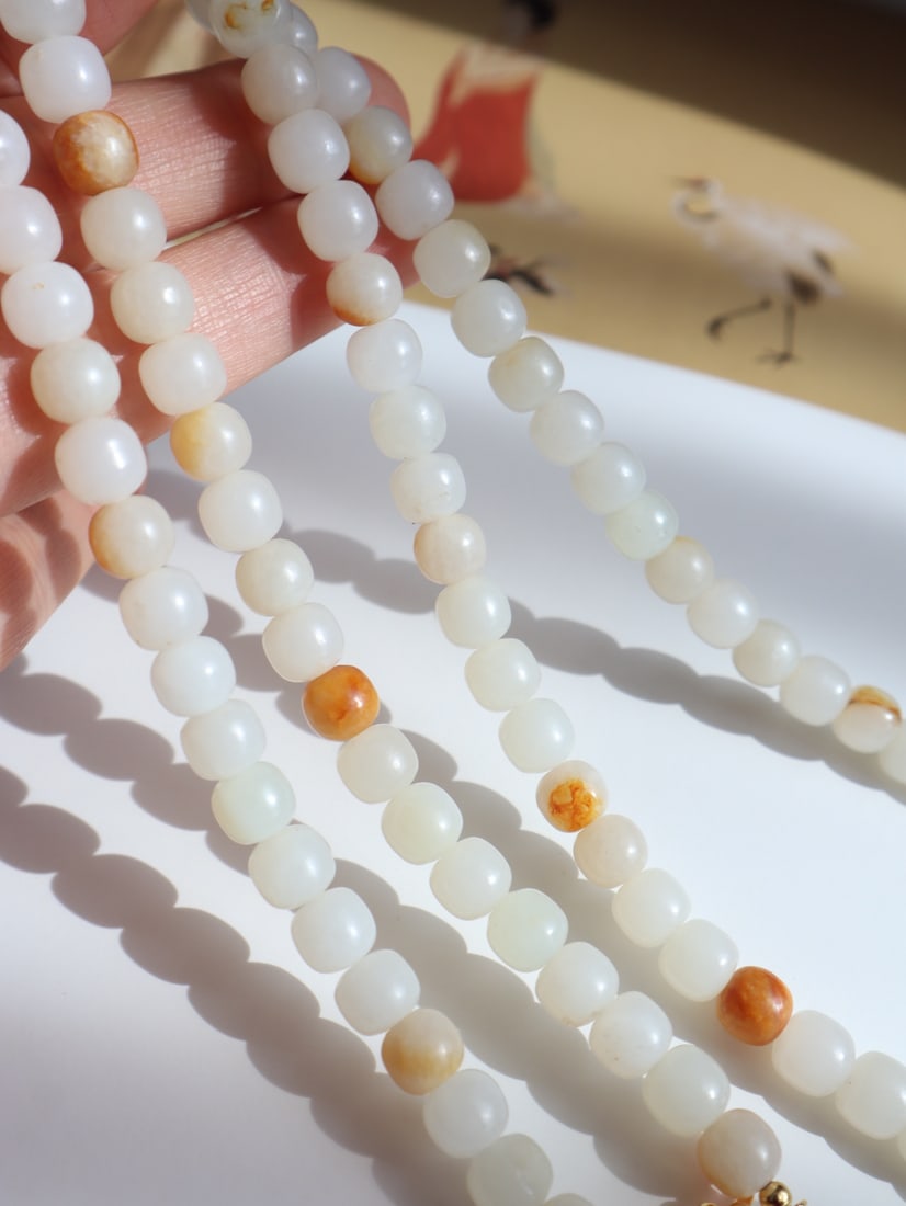 Hetian Jade Beads Necklace - 3