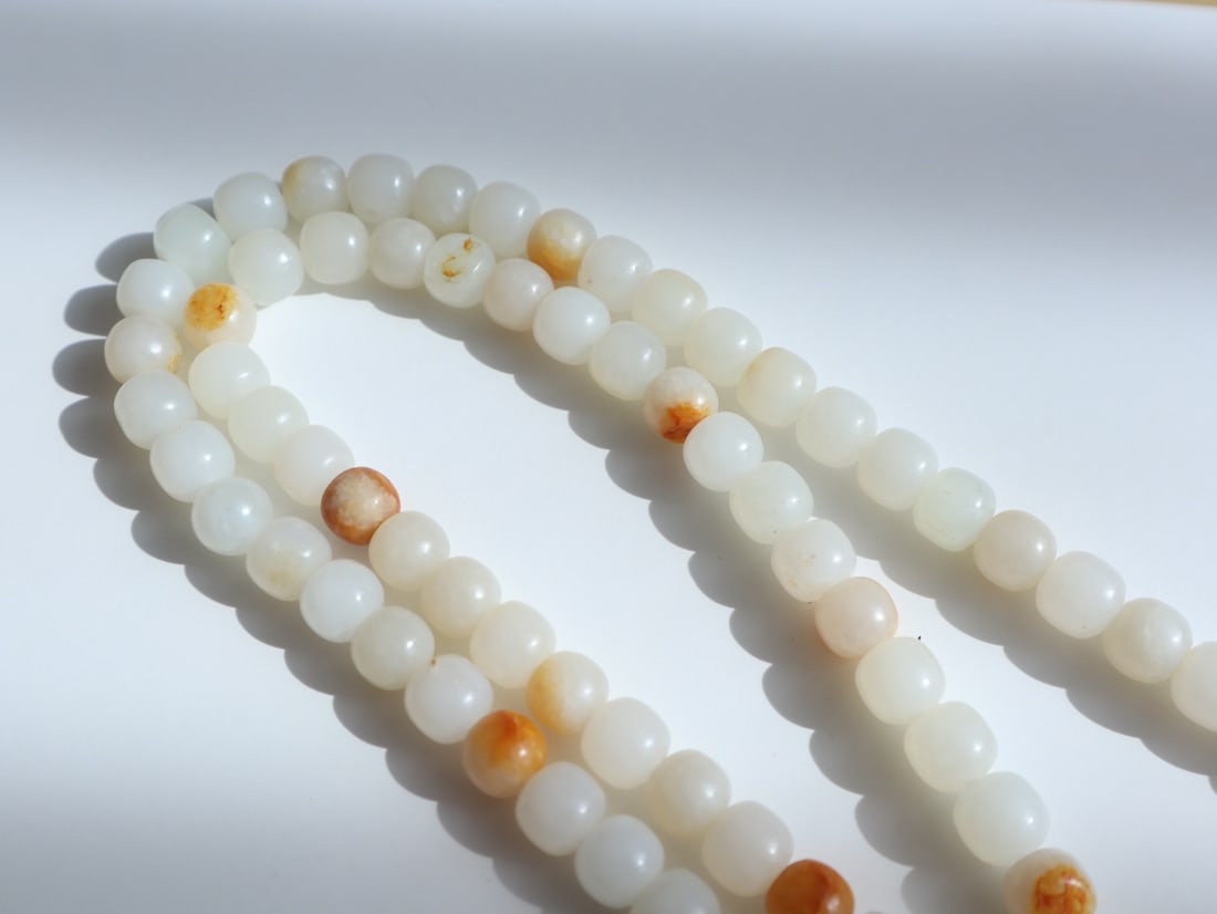 Hetian Jade Beads Necklace - 4