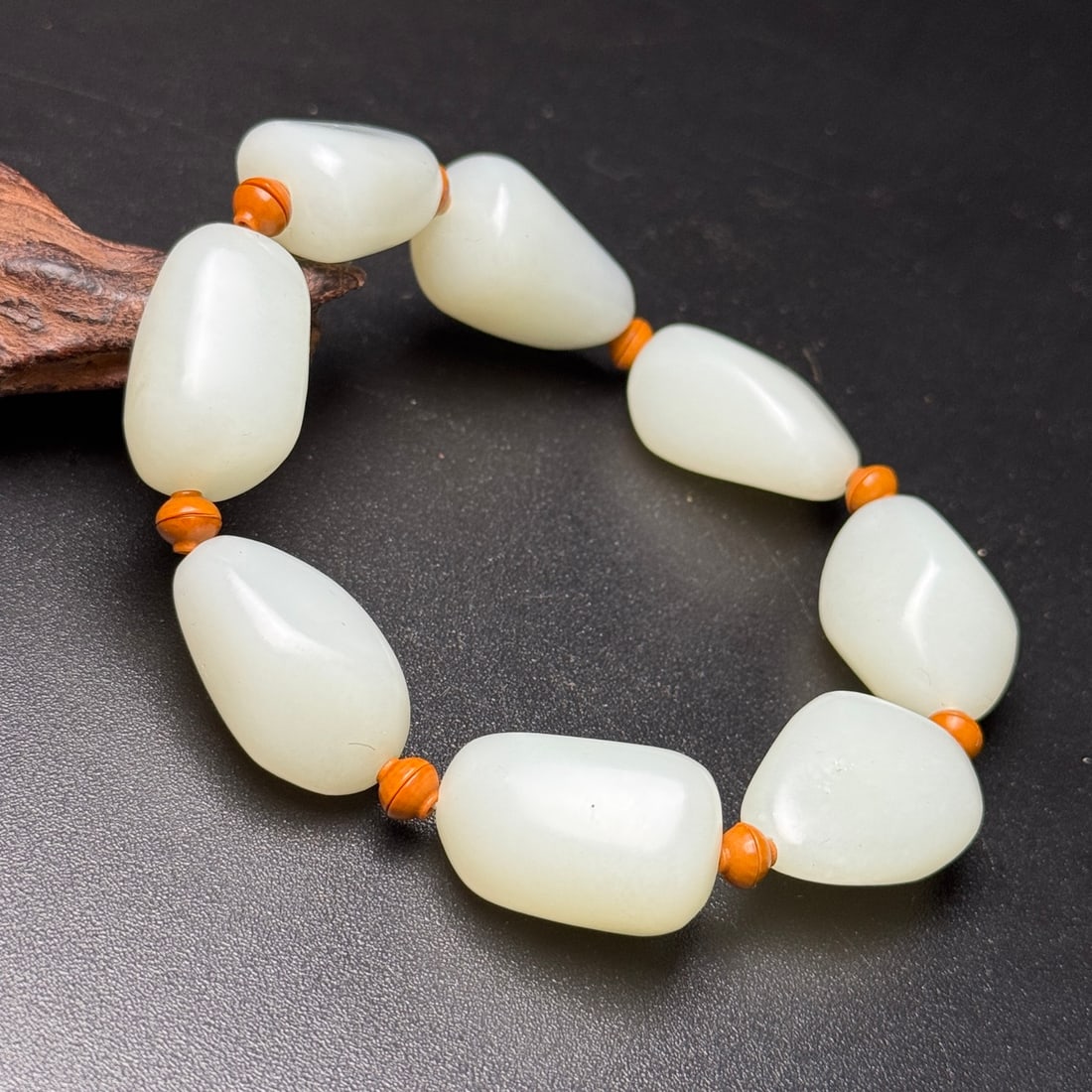 Hetian Jade Original Stone Bracelet - 4