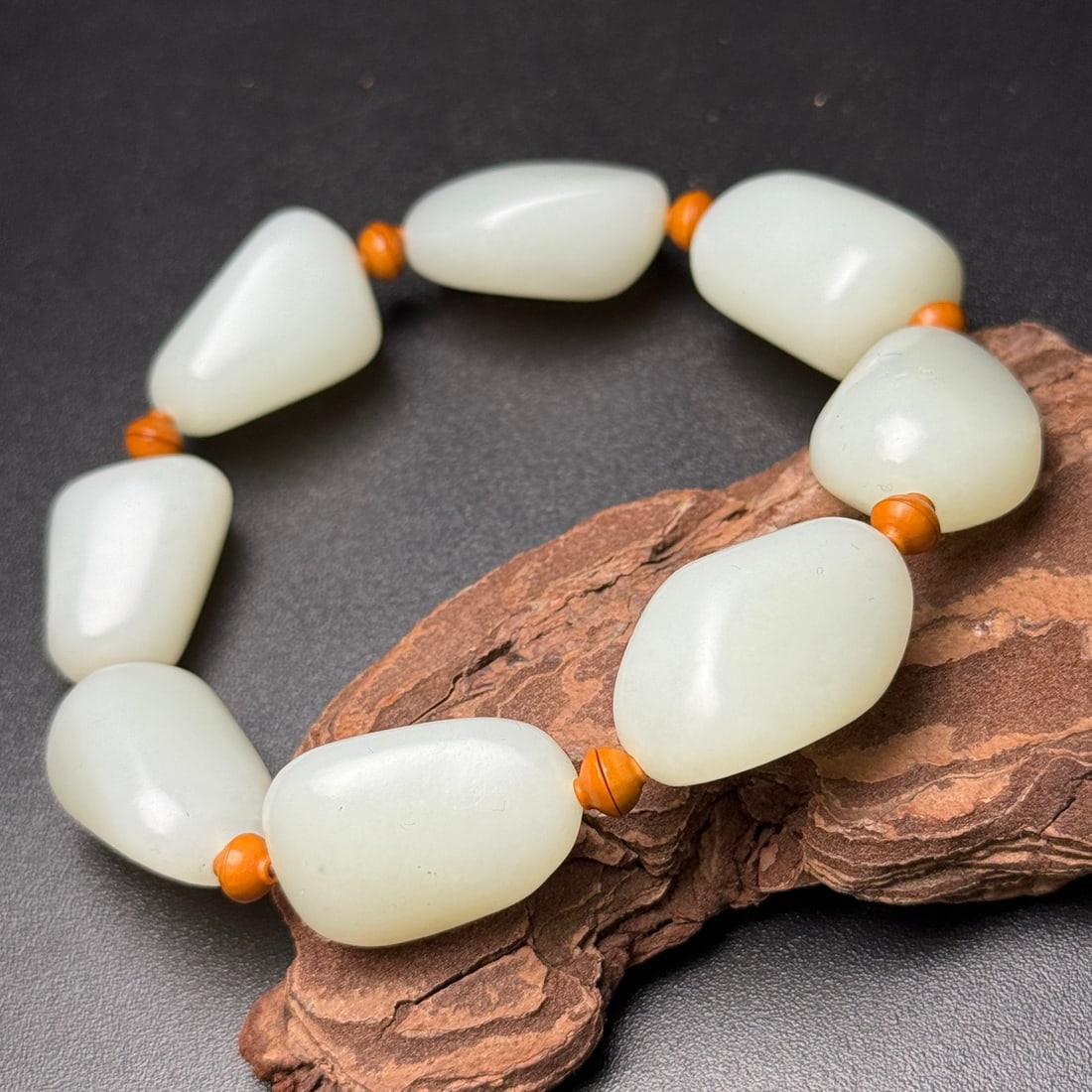 Hetian Jade Original Stone Bracelet - 6