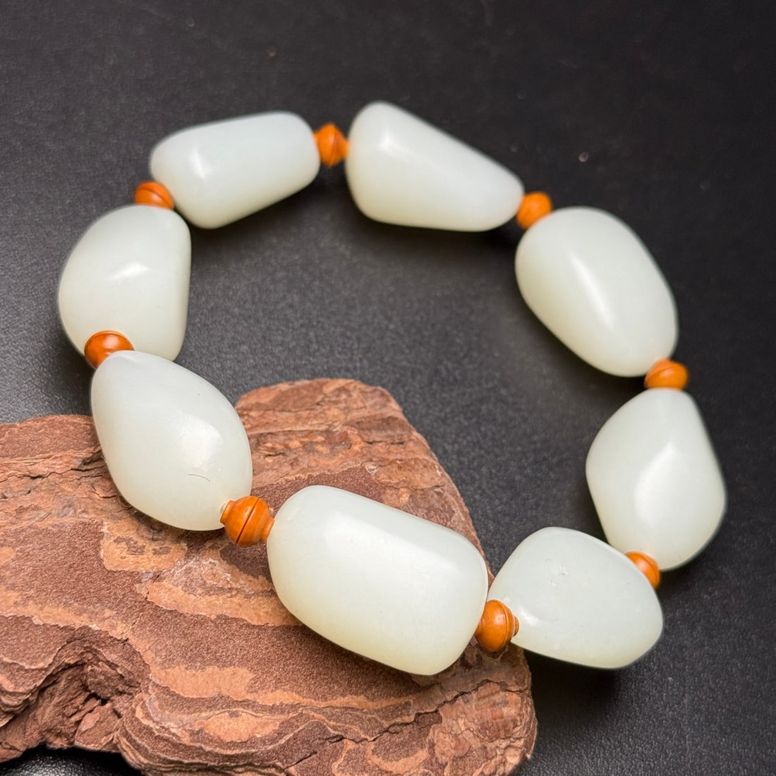 Hetian Jade Original Stone Bracelet - 7