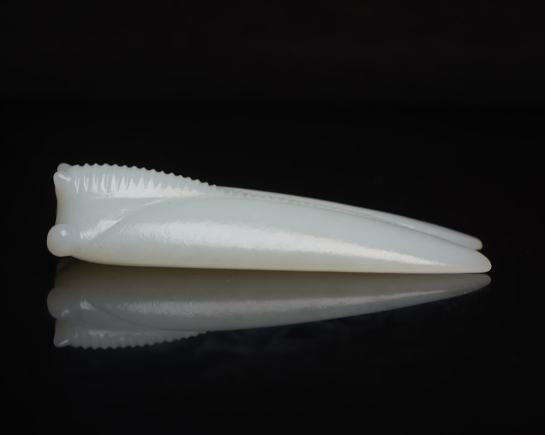 Hetian Jade Pendant - Cicada - 3