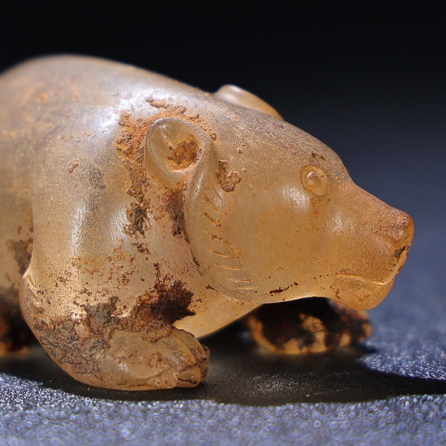 Crystal Bear Statue,Old - 5