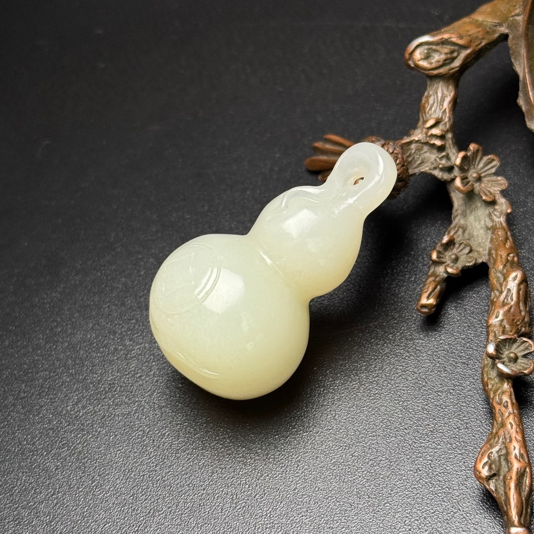 Hetian Jade Pendant - Gourd - 3