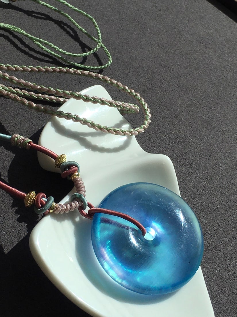 Natural Aquamarine Lucky Pendant with Certificate - 4