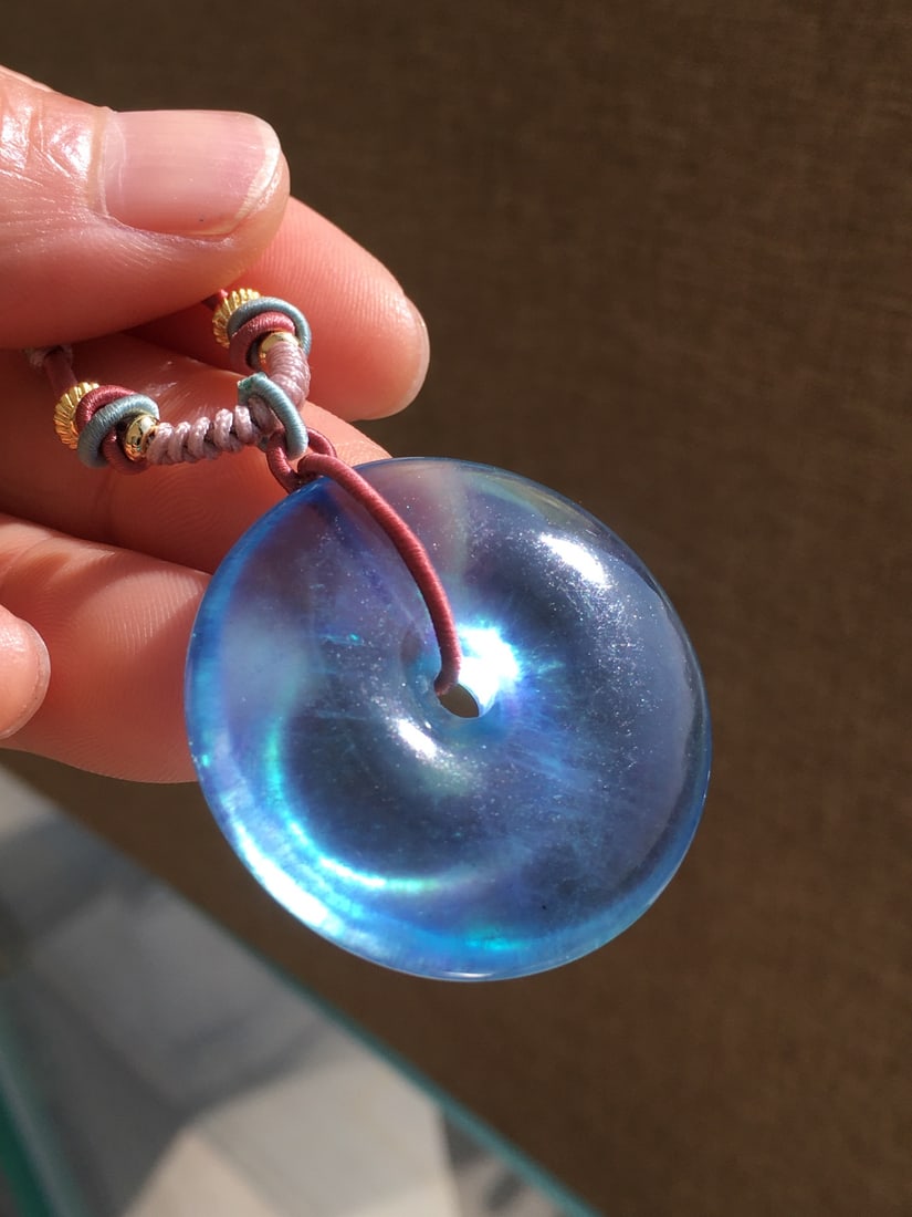 Natural Aquamarine Lucky Pendant with Certificate - 6