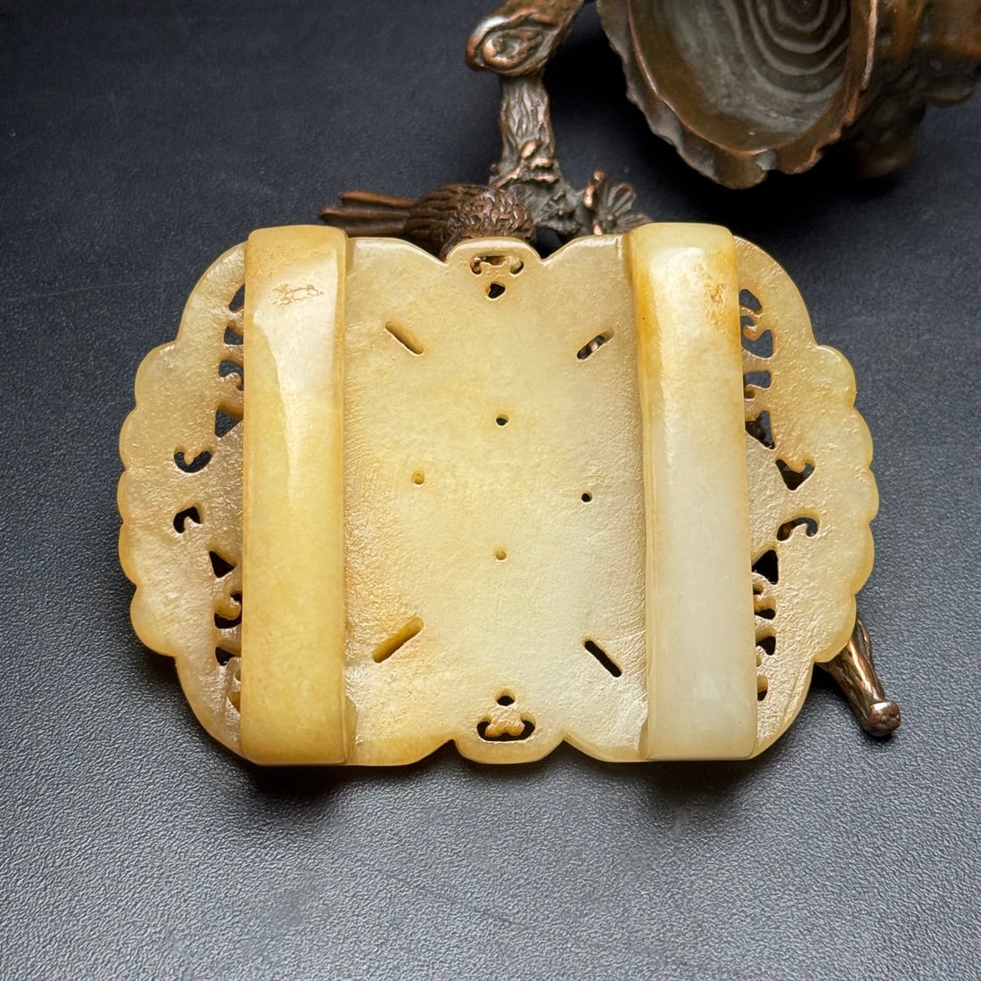 Hetian Jade Belt Buckle - 2
