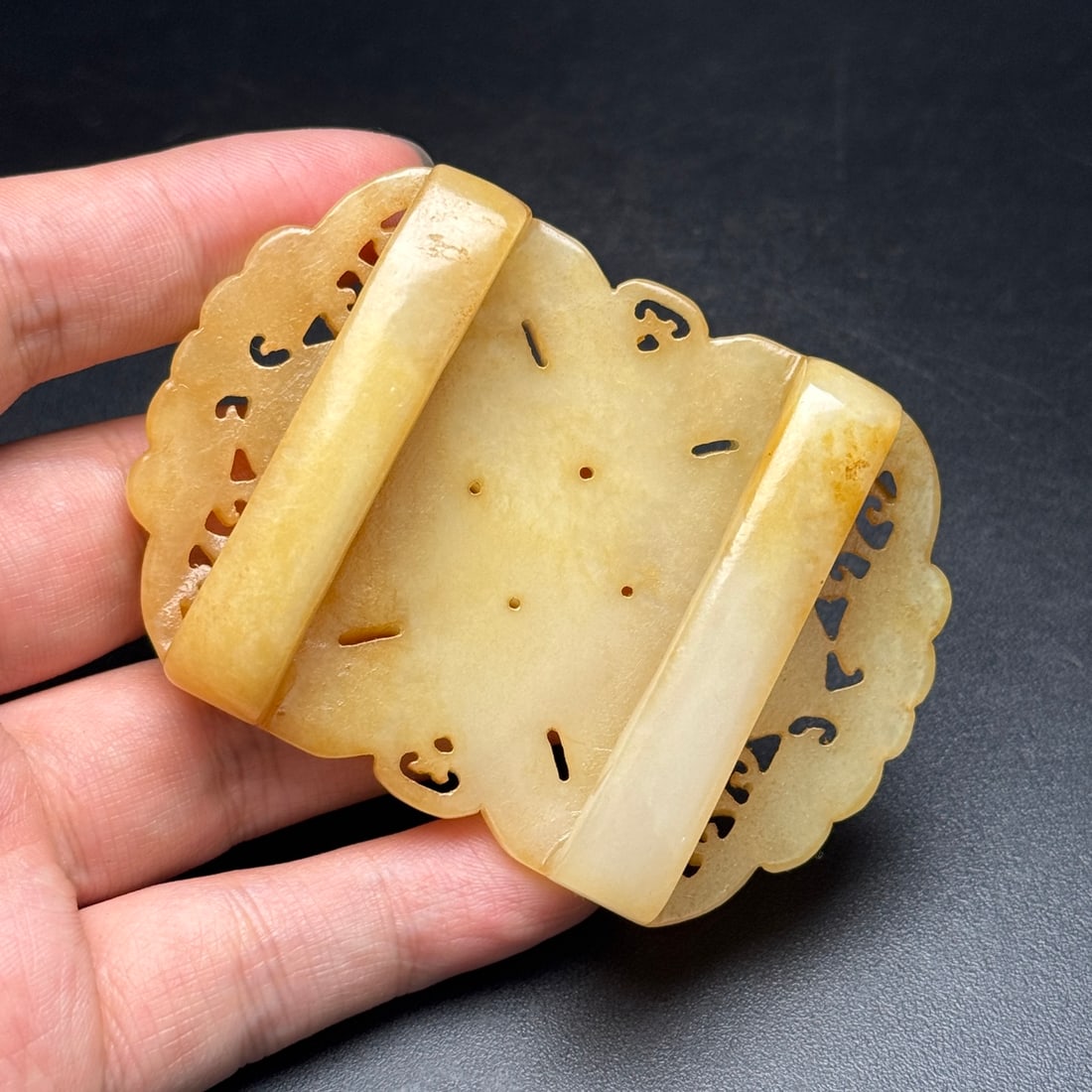 Hetian Jade Belt Buckle - 7