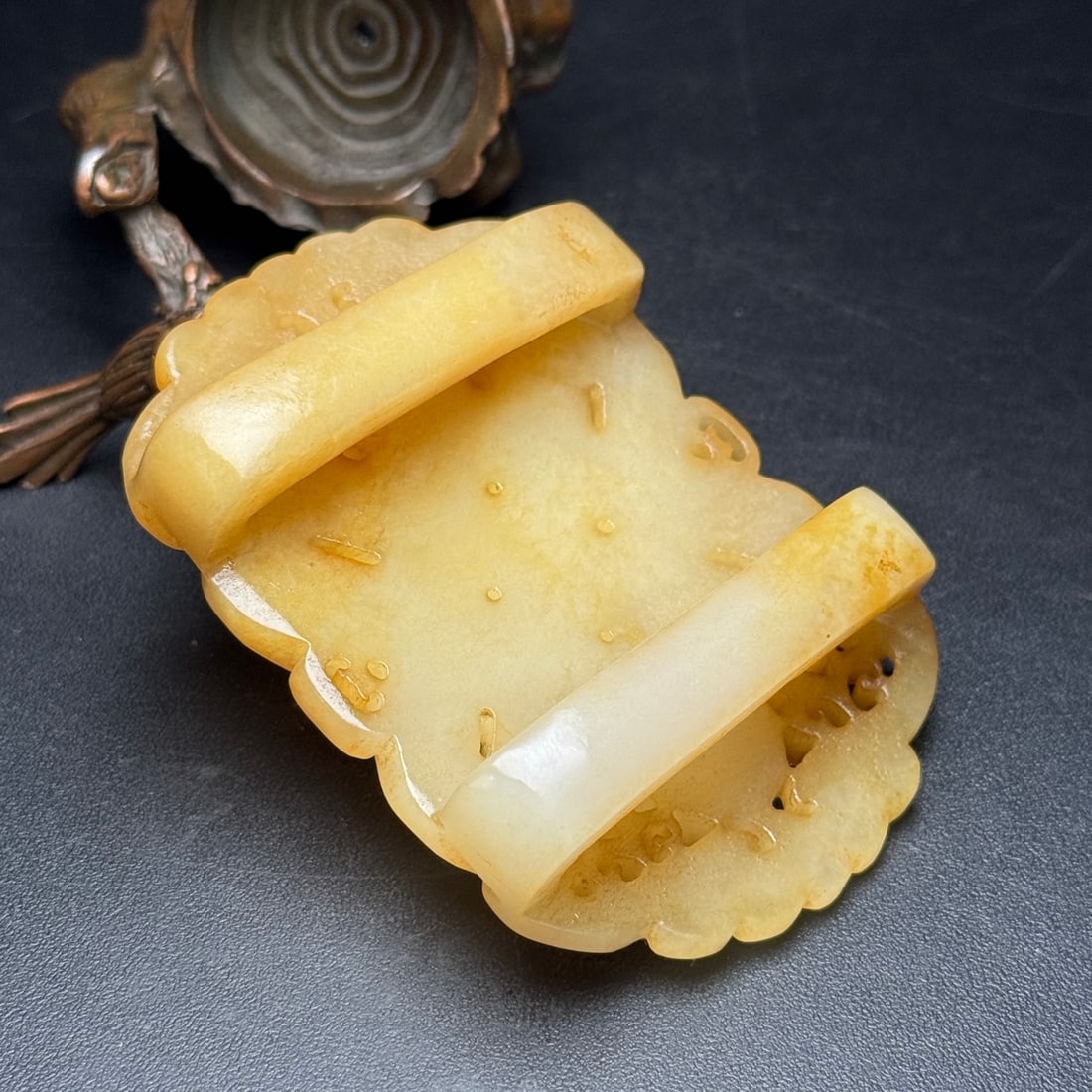 Hetian Jade Belt Buckle - 9