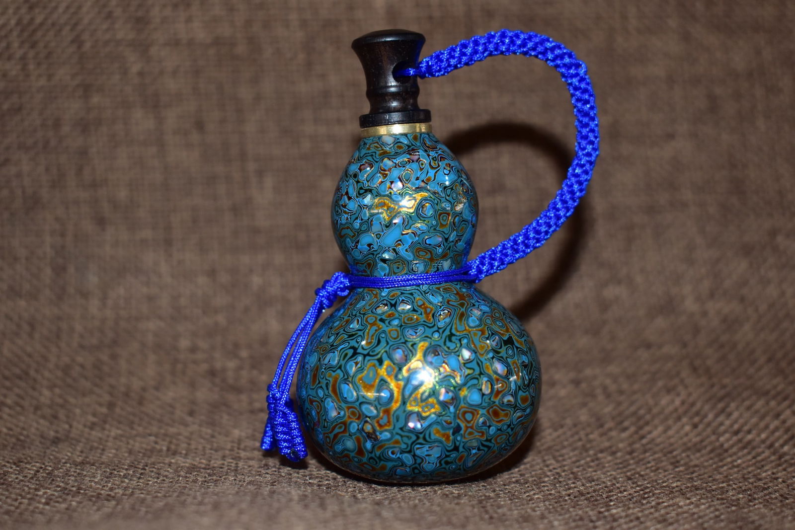 Lacquerware Gourd Snuff Bottle - 4