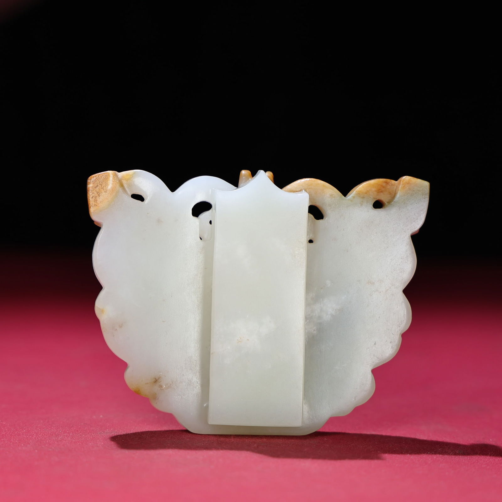 Hetian Jade Beast Face Belt Buckle - 6