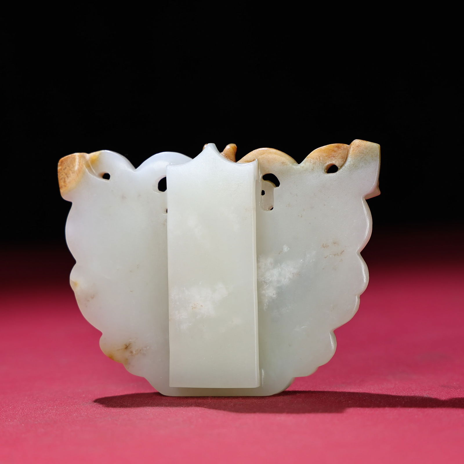 Hetian Jade Beast Face Belt Buckle - 7