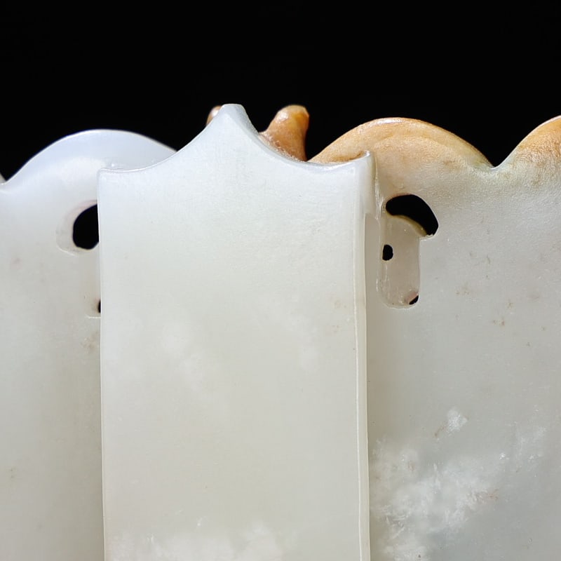 Hetian Jade Beast Face Belt Buckle - 8