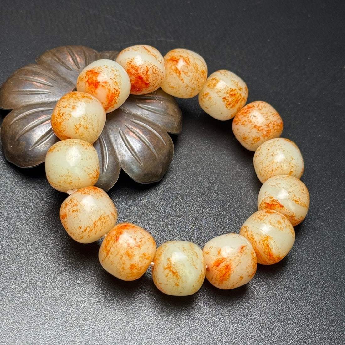 Hetian Jade Beads Bracelet - 2