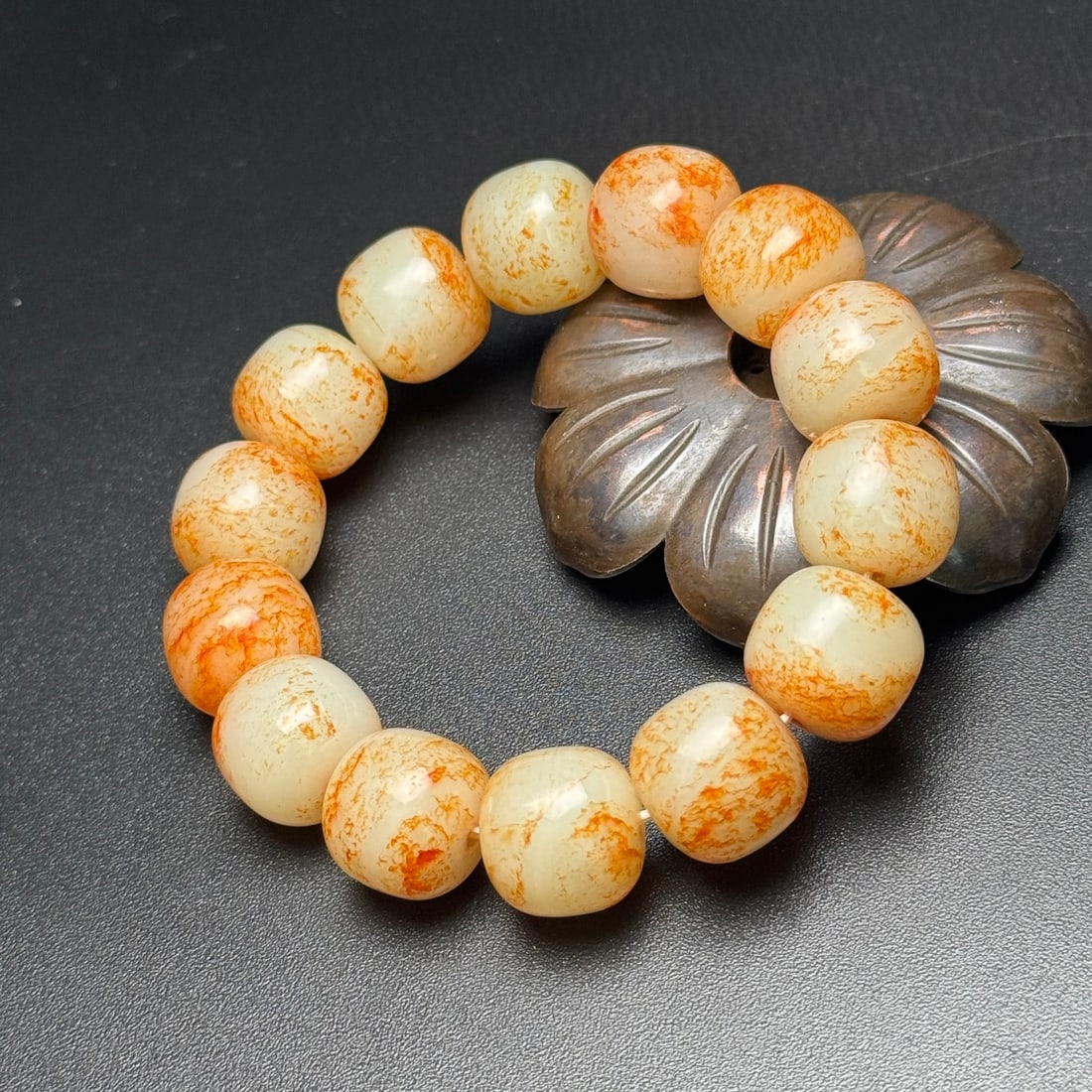 Hetian Jade Beads Bracelet - 3