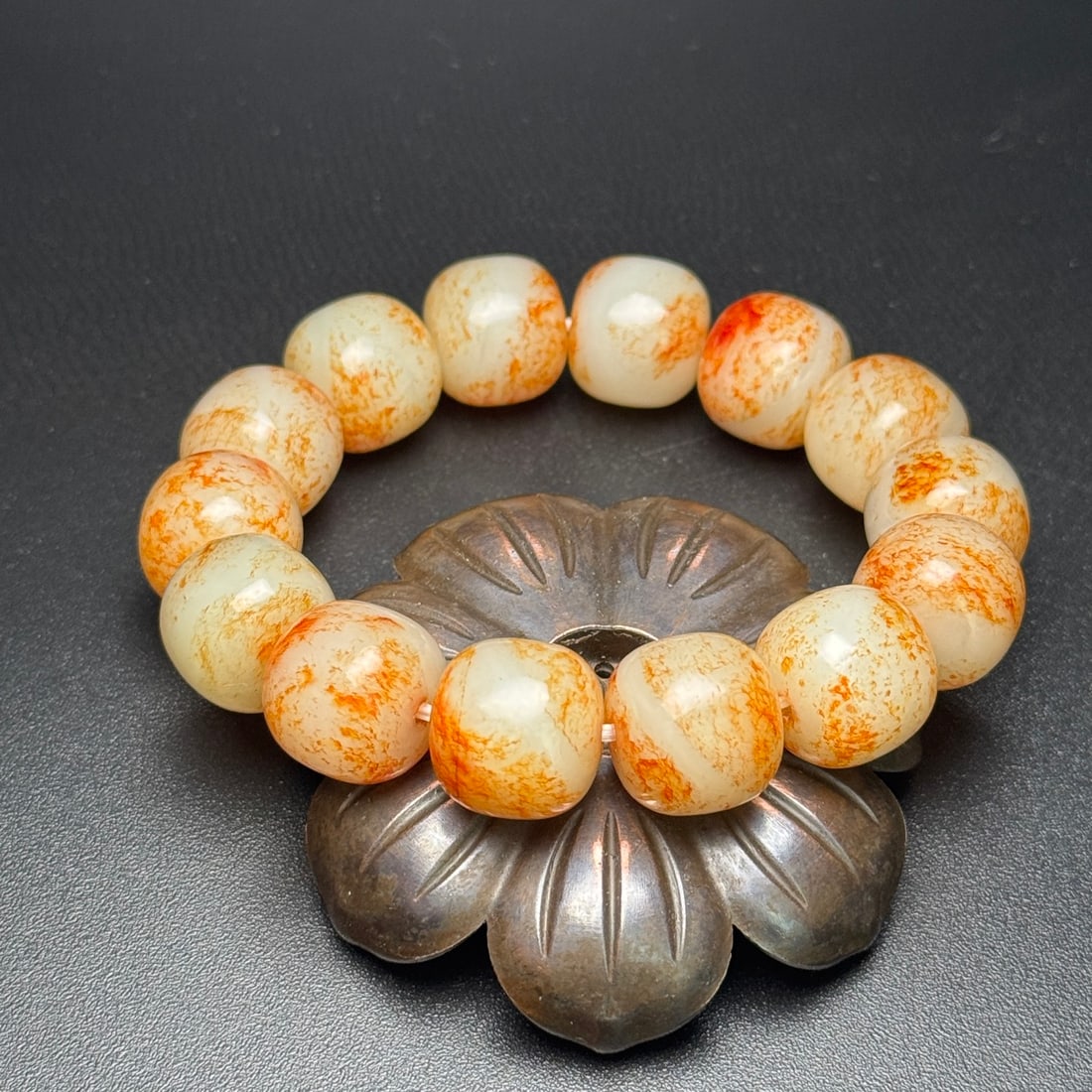 Hetian Jade Beads Bracelet - 4