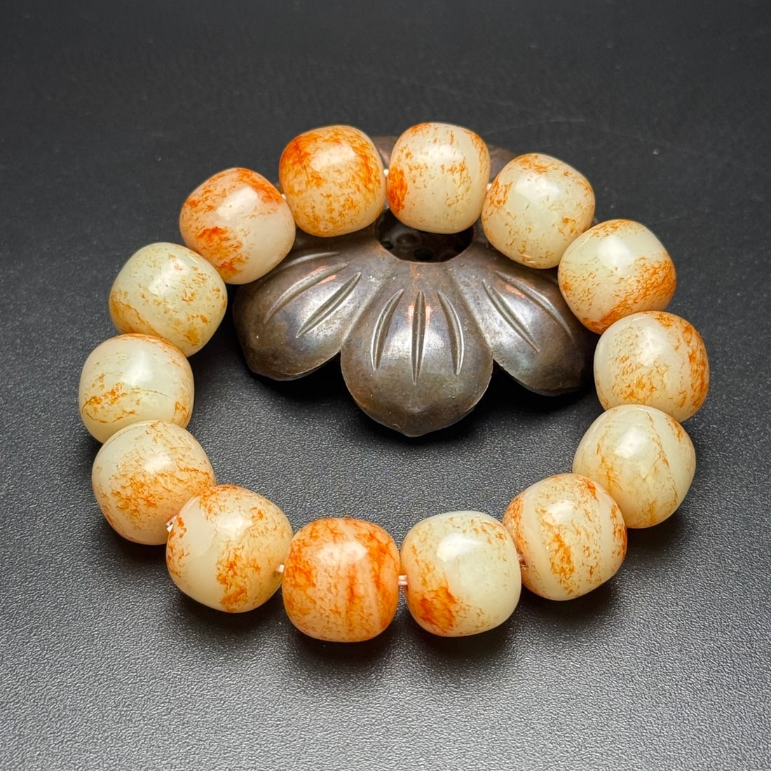 Hetian Jade Beads Bracelet - 5
