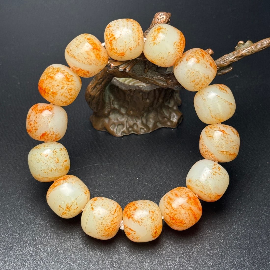 Hetian Jade Beads Bracelet - 6