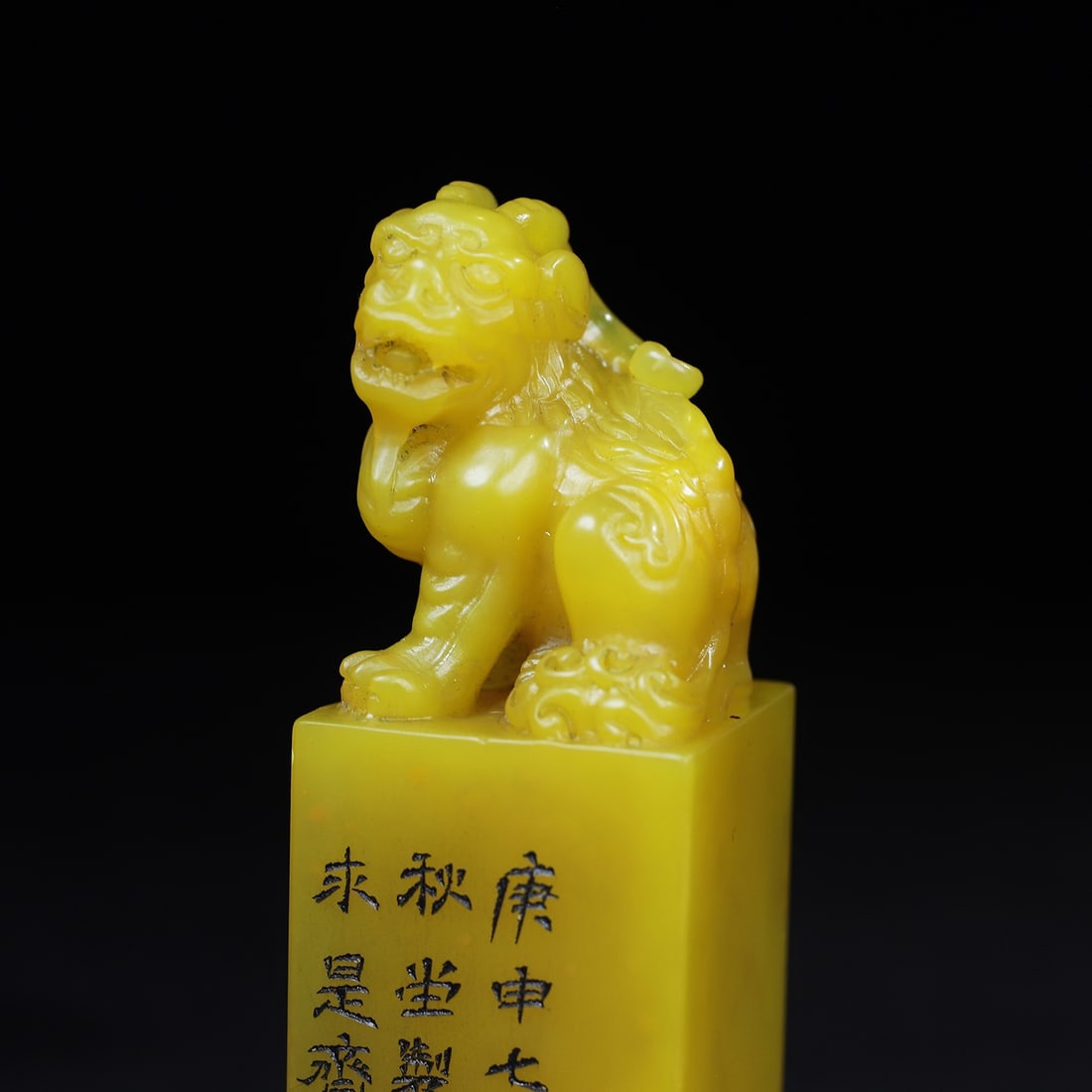 Tianhuang Shoushan Soapstone Hand-Carved Seal/Stamp Fortune Lion - 3
