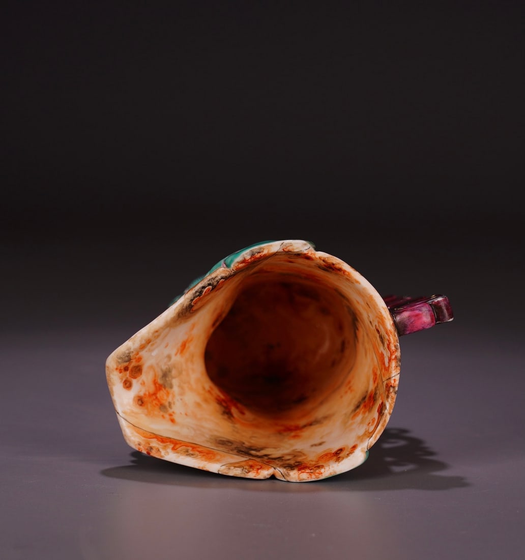 Porcelain Famille Rose Dragon Cup - 7