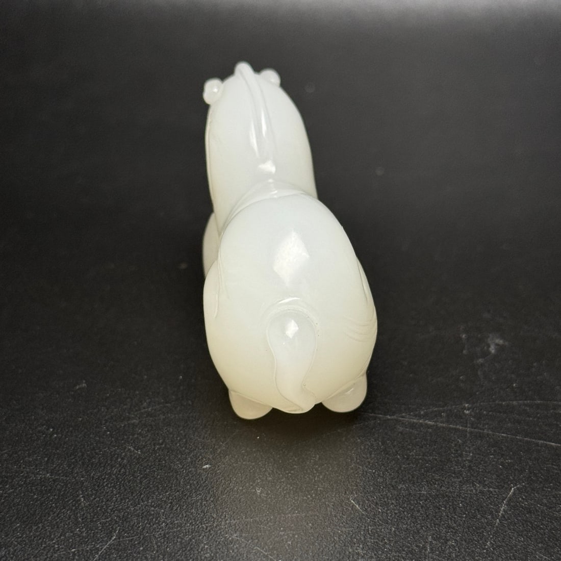 Natural White Hetian Jade Statue/Pendant - Horse - 5