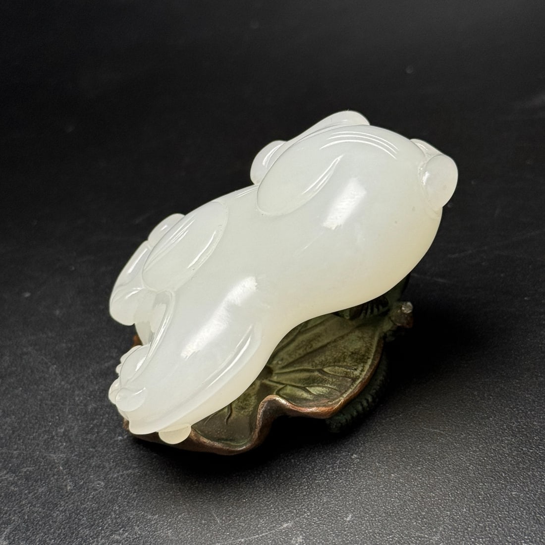 Natural White Hetian Jade Statue/Pendant - Horse - 7