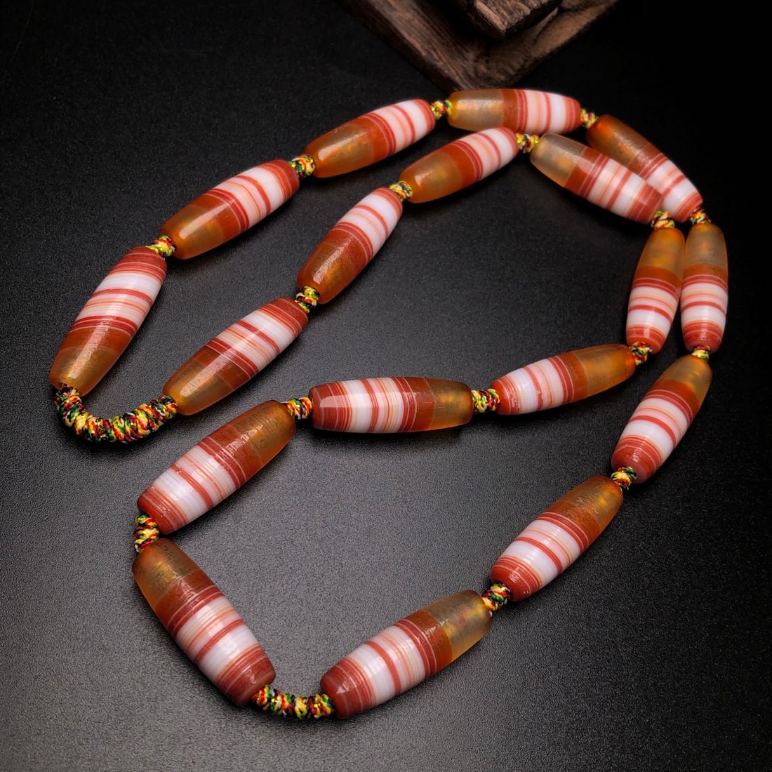 Hand knitting Chan Si Agate Necklace - 2