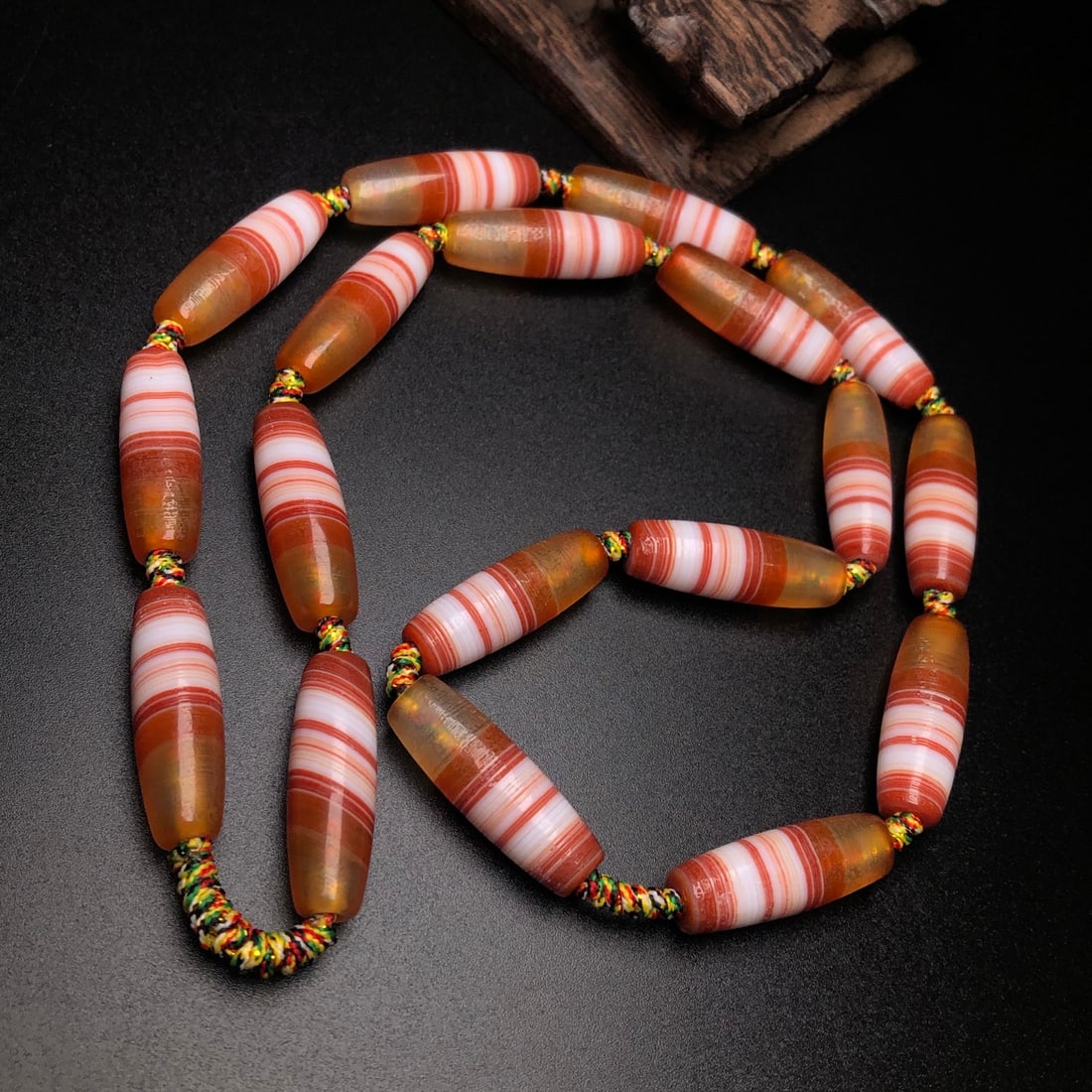 Hand knitting Chan Si Agate Necklace - 3