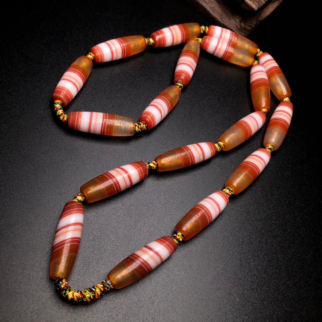 Hand knitting Chan Si Agate Necklace - 4
