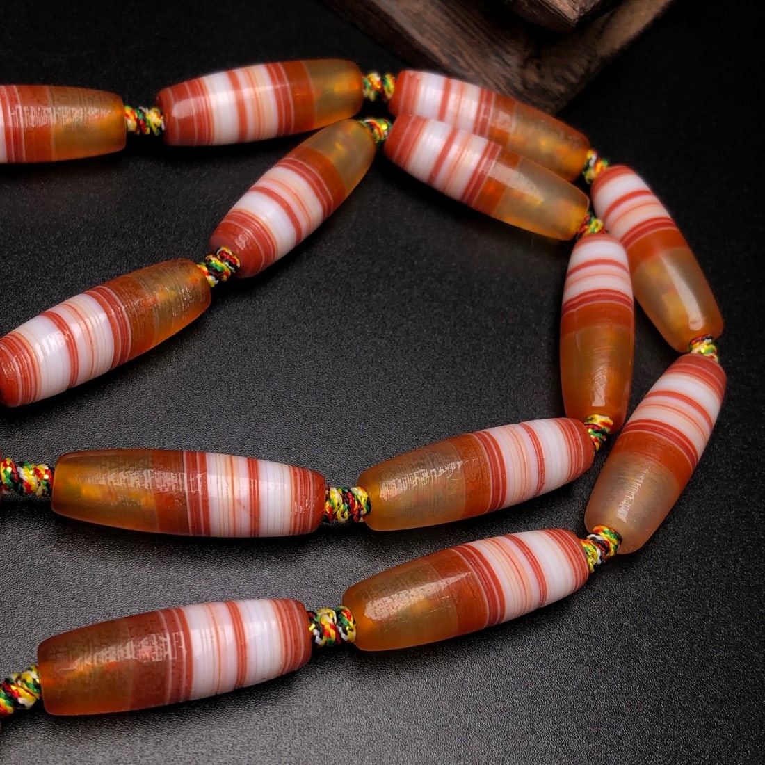 Hand knitting Chan Si Agate Necklace - 5