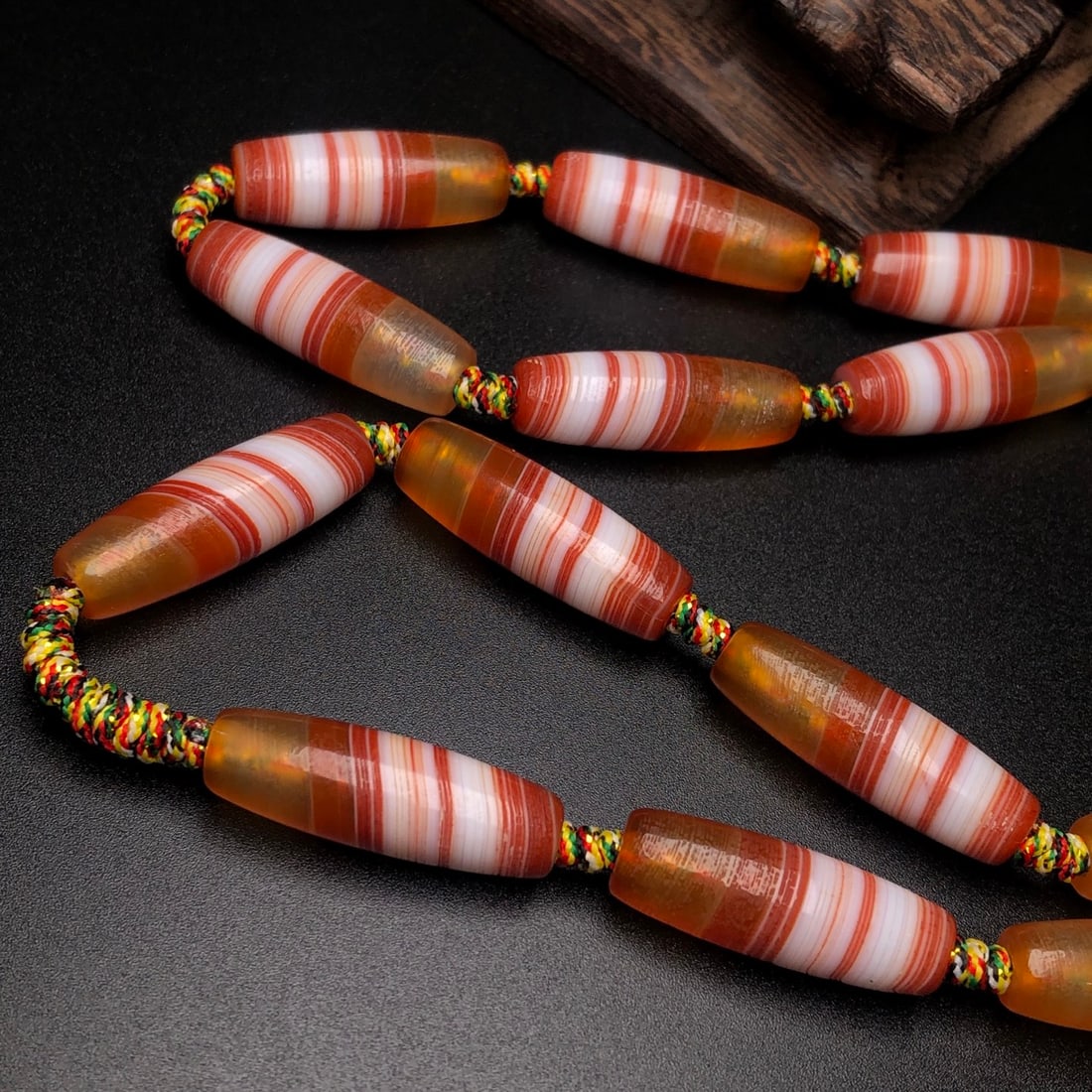 Hand knitting Chan Si Agate Necklace - 6