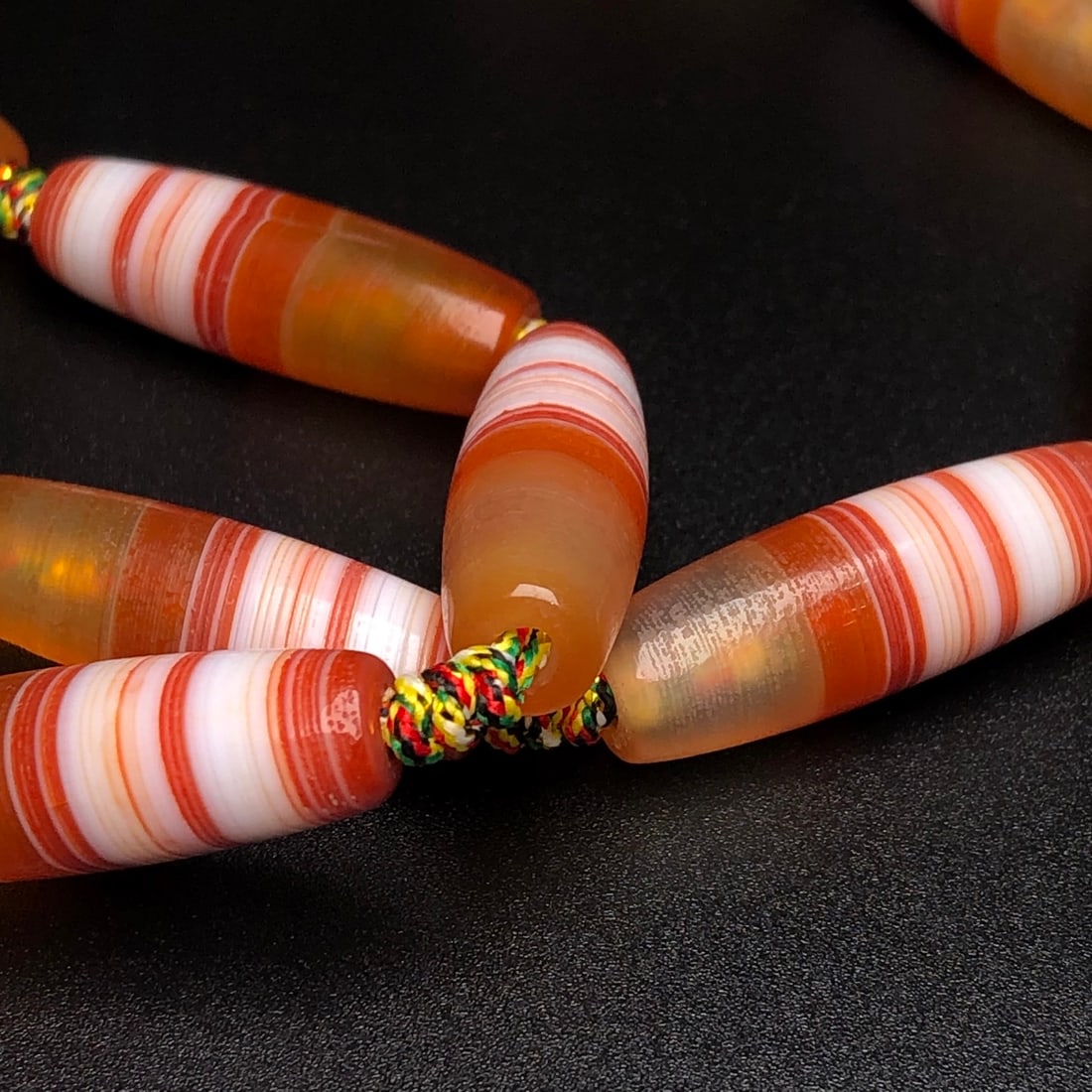 Hand knitting Chan Si Agate Necklace - 7