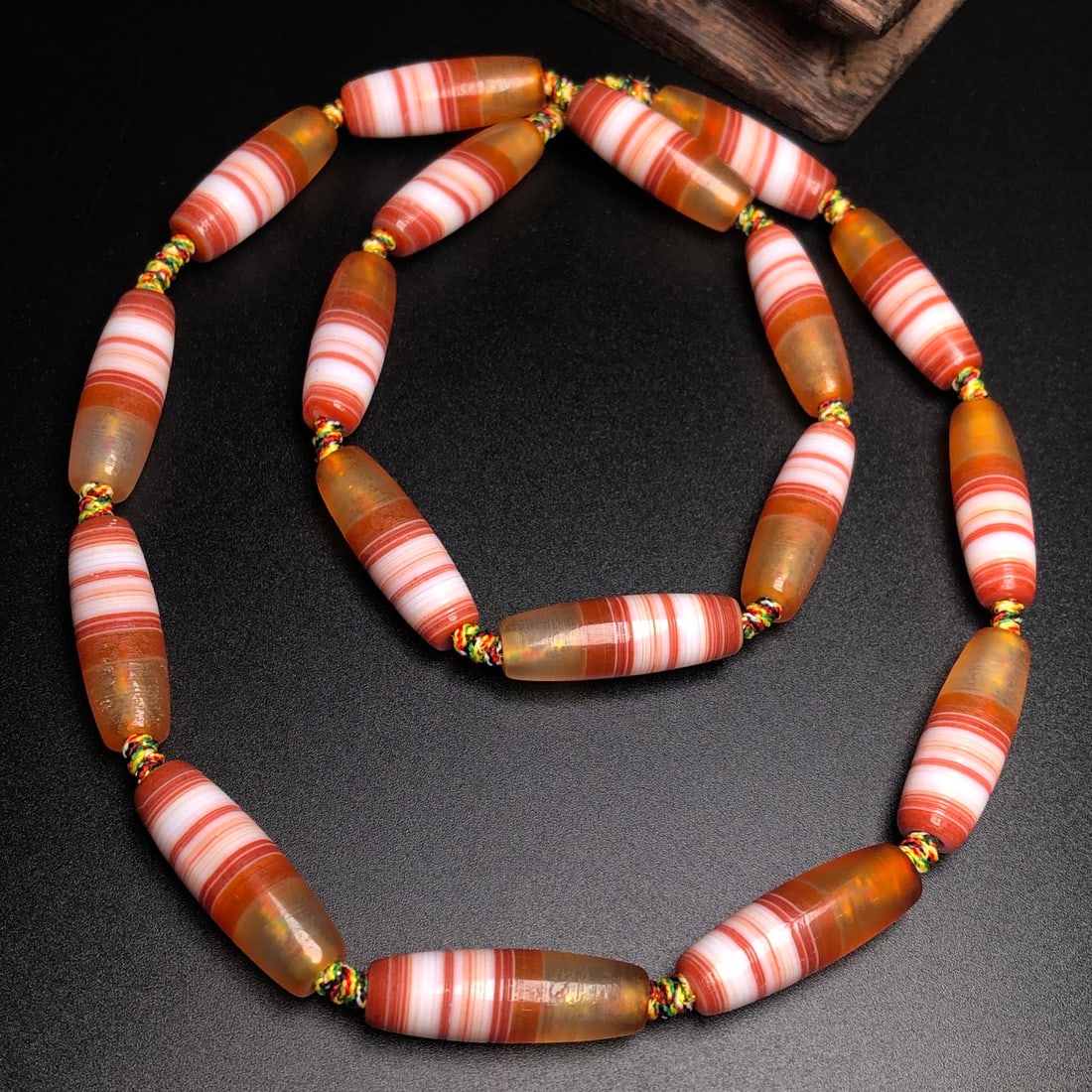 Hand knitting Chan Si Agate Necklace - 8