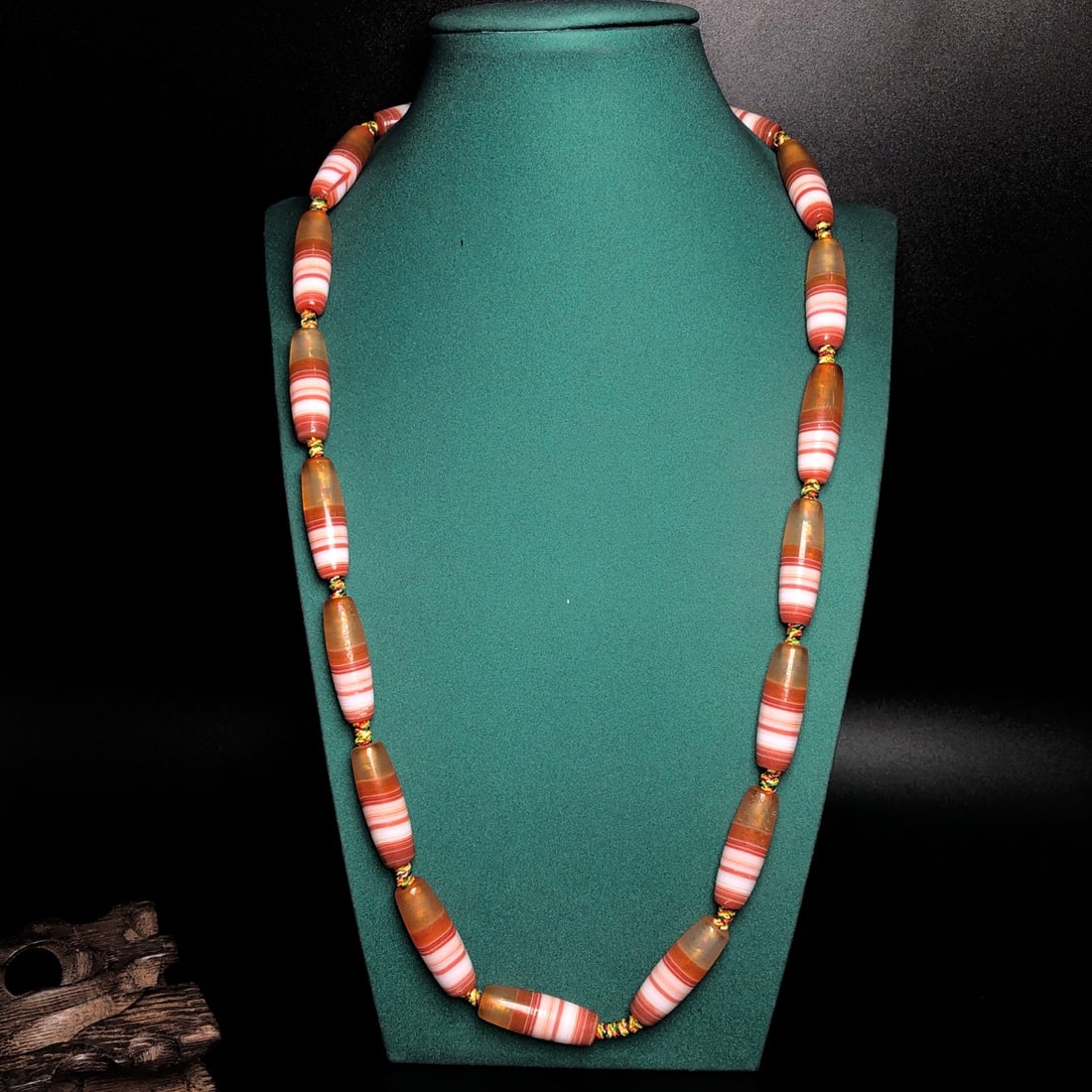 Hand knitting Chan Si Agate Necklace - 9