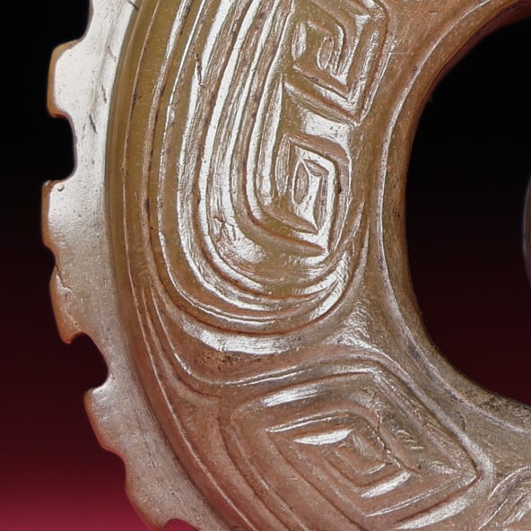 Hetian Jade Statue/Pendant - Dragon Old - 2