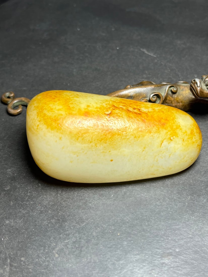 Natural Hetian Jade Original Stone - 5