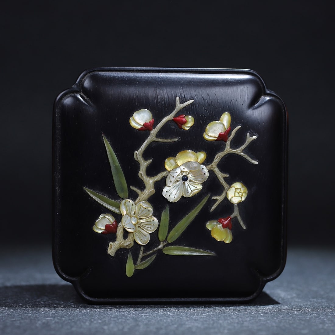 Tanwood Inlay Shell Jewelry Box - 2