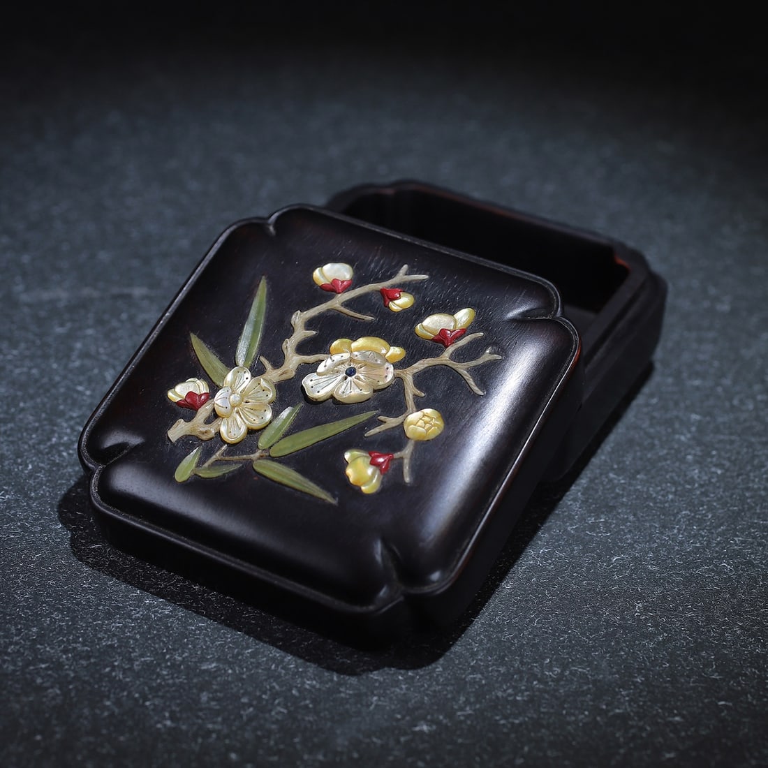 Tanwood Inlay Shell Jewelry Box - 4