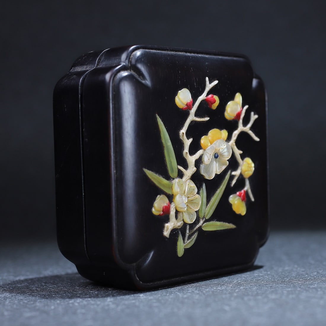 Tanwood Inlay Shell Jewelry Box - 7