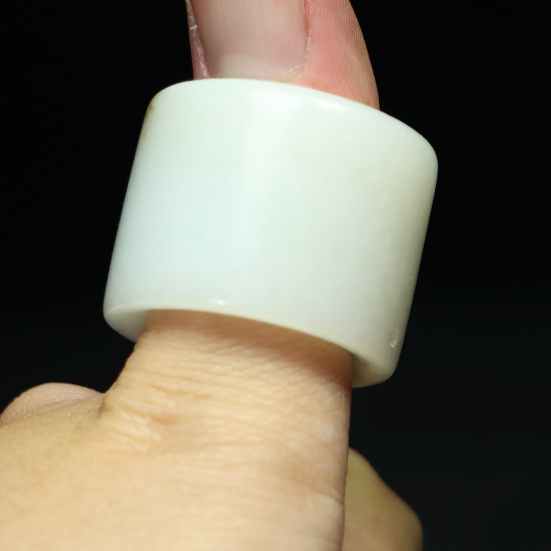 Inside Diameter 22mm Hetian Jade Thumb Ring - 6