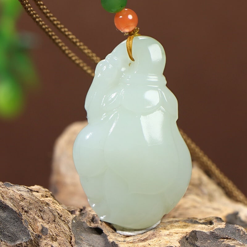 Hetian Jade Pendant - Yulan Flower - 4