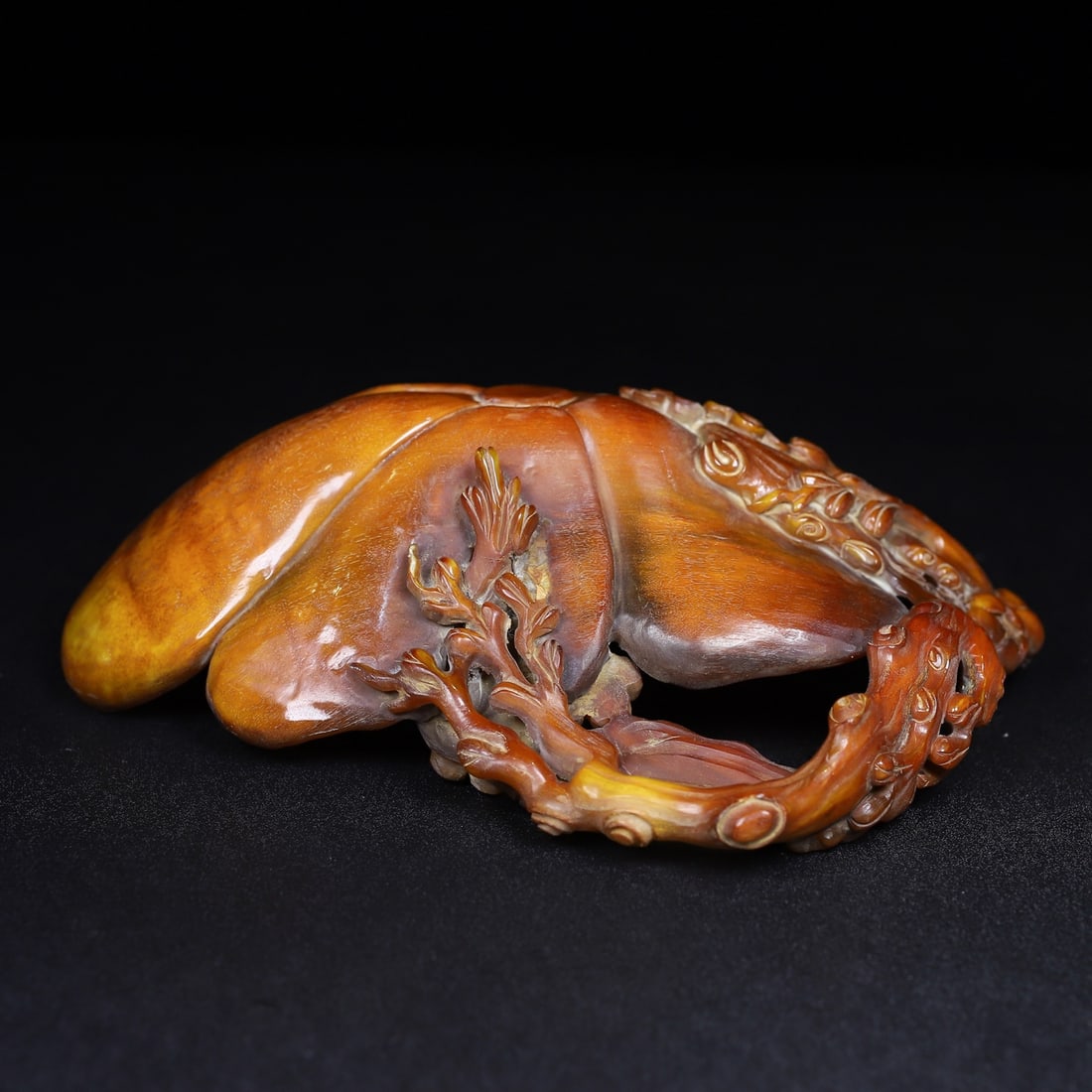 Ox Horn Hand-Carved Plum Blossom Brush Washer - 8