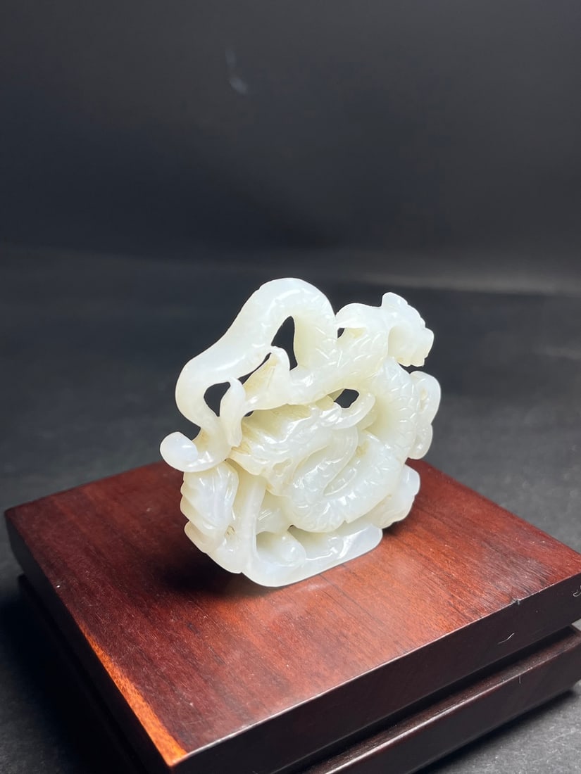 Hetian Jade Pendant - Dragon - 2
