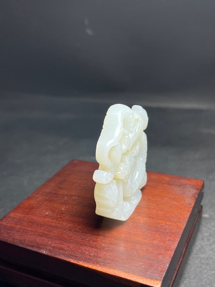 Hetian Jade Pendant - Dragon - 3