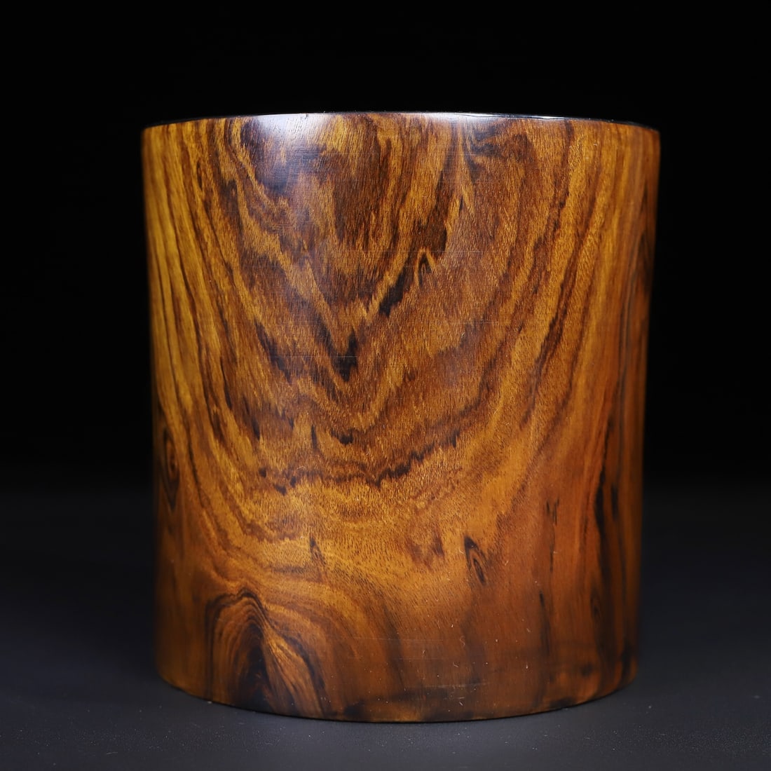 Huanghua Li Wood Brush Pot - 3