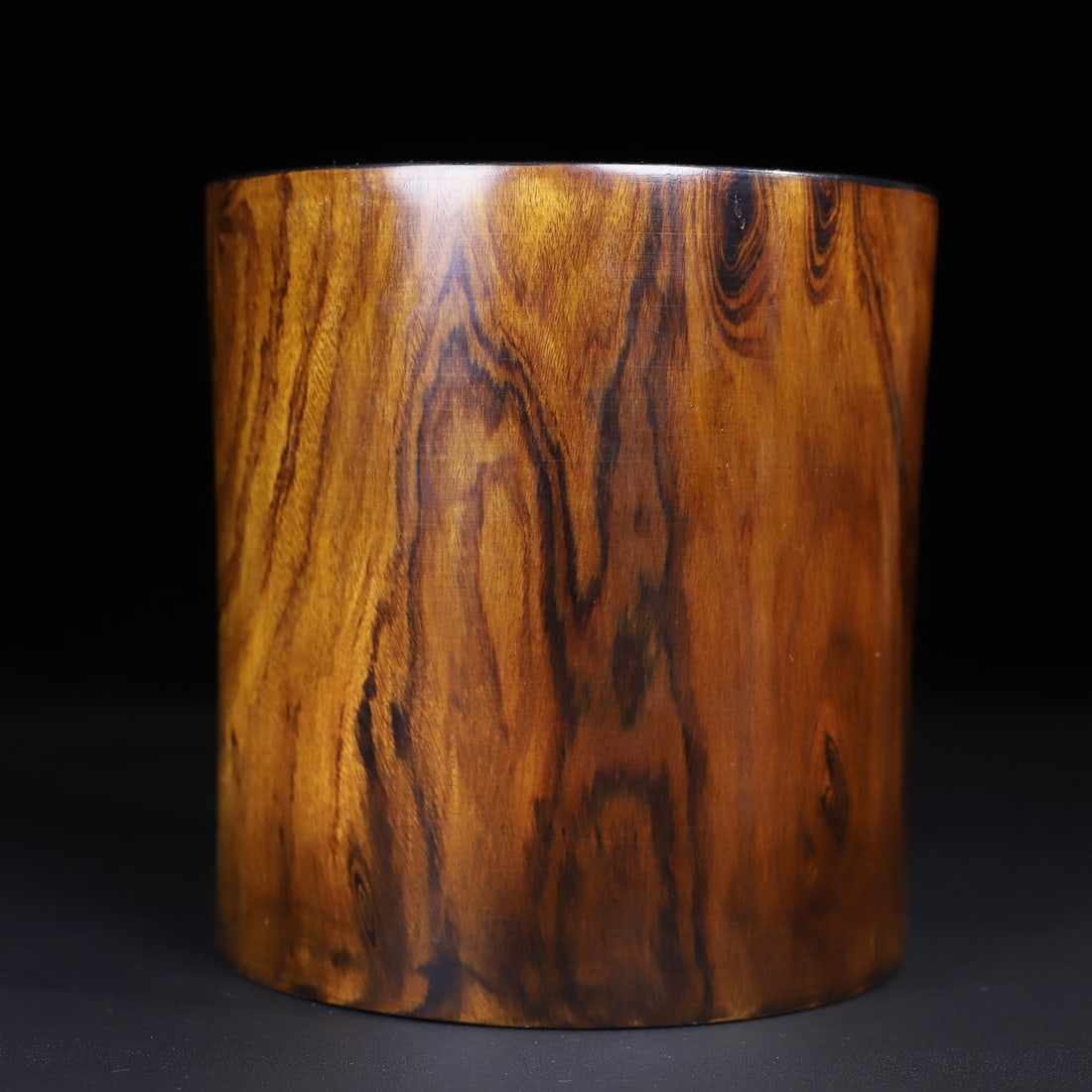 Huanghua Li Wood Brush Pot - 4