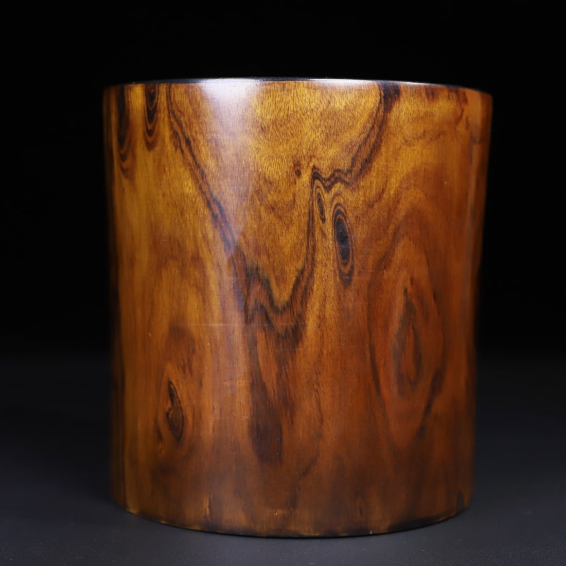 Huanghua Li Wood Brush Pot - 5
